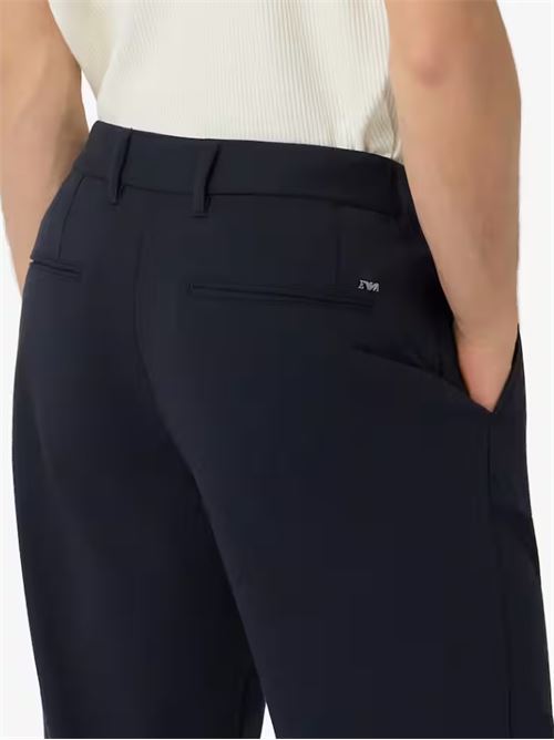 Pantaloni in tessuto armaturato effetto waffle Emporio Armani | EM001505 AF24843.UB118
